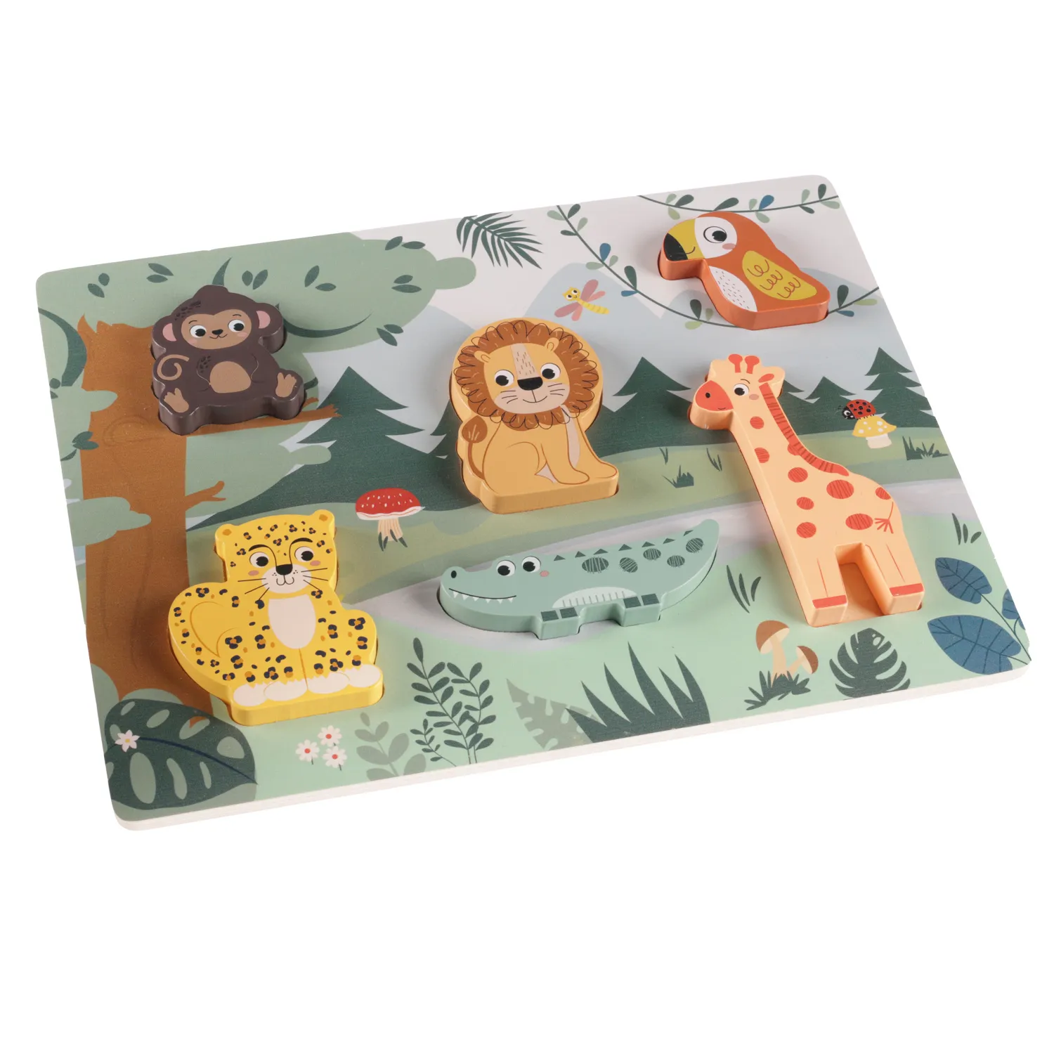 Zopa Dřevěné puzzle jungle, Wood