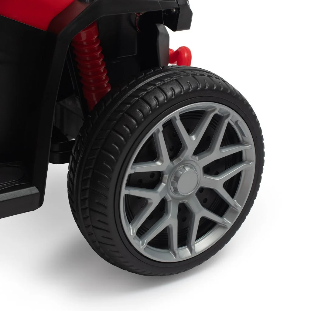 Baby Mix Dětské odrážedlo  Mega Prime EVA s vodící tyčí červené
