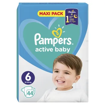 Pampers Active Baby vel. 6 Maxi Pack 13-18 kg dětské pleny 44 ks
