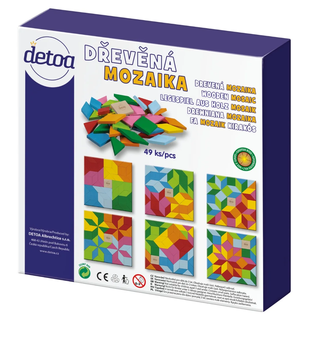 Detoa Dřevěná mozaika 1 ks