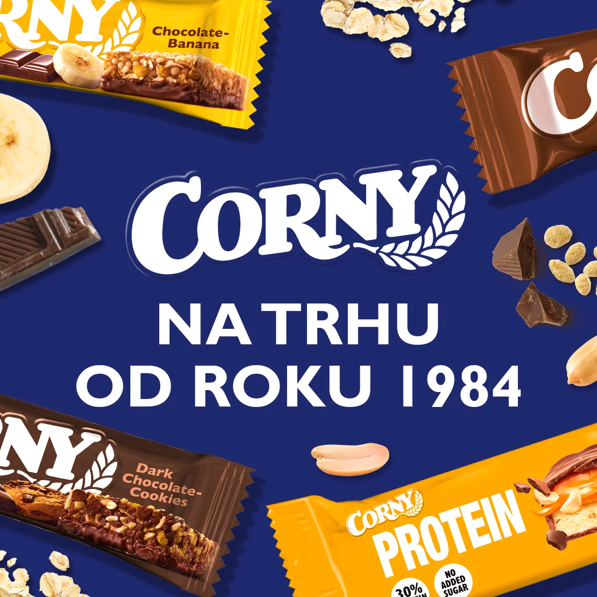 Corny Protein SOFT hořká čokoláda-brownie 45 g