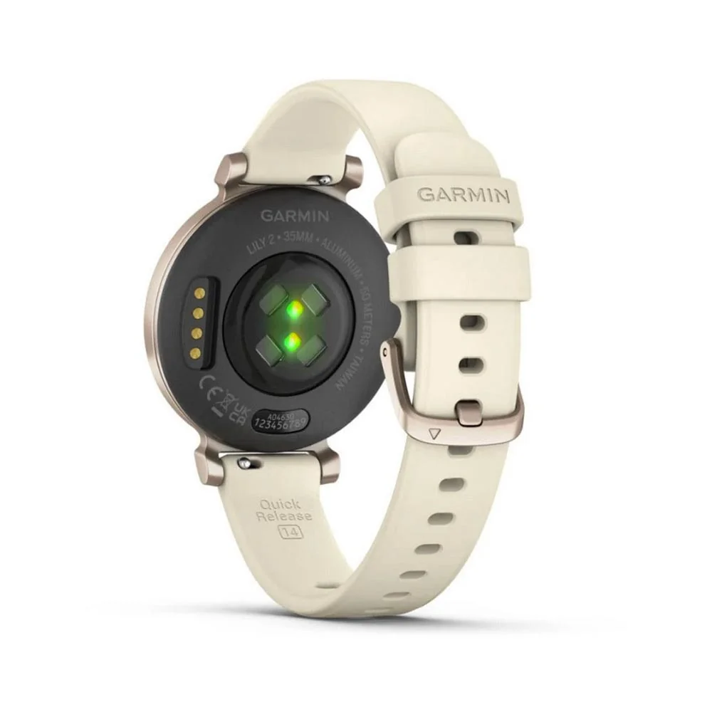 Garmin Lily 2 Silicone Band chytré hodinky Cream Gold/Coconut