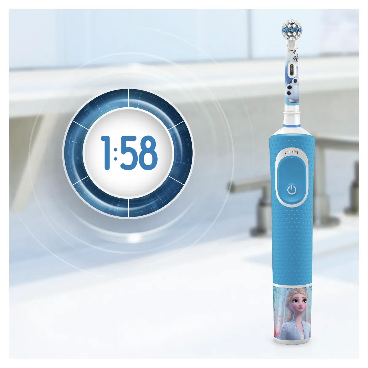 Oral-B Vitality Kids Frozen elektrický zubní kartáček + cestovní pouzdro