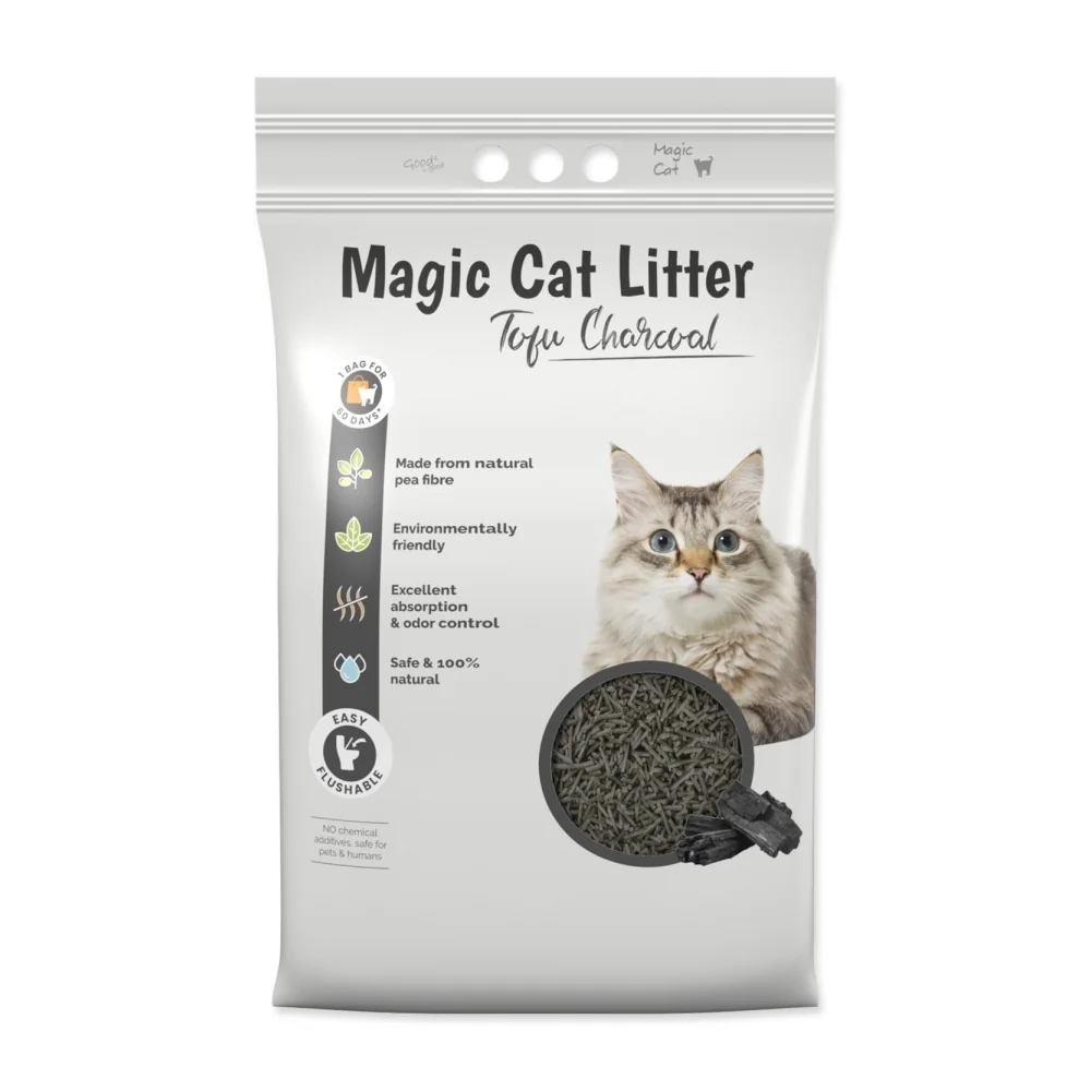 MAGIC CAT Stelivo Tofu dřevěné uhlí 12 l 5,4 kg