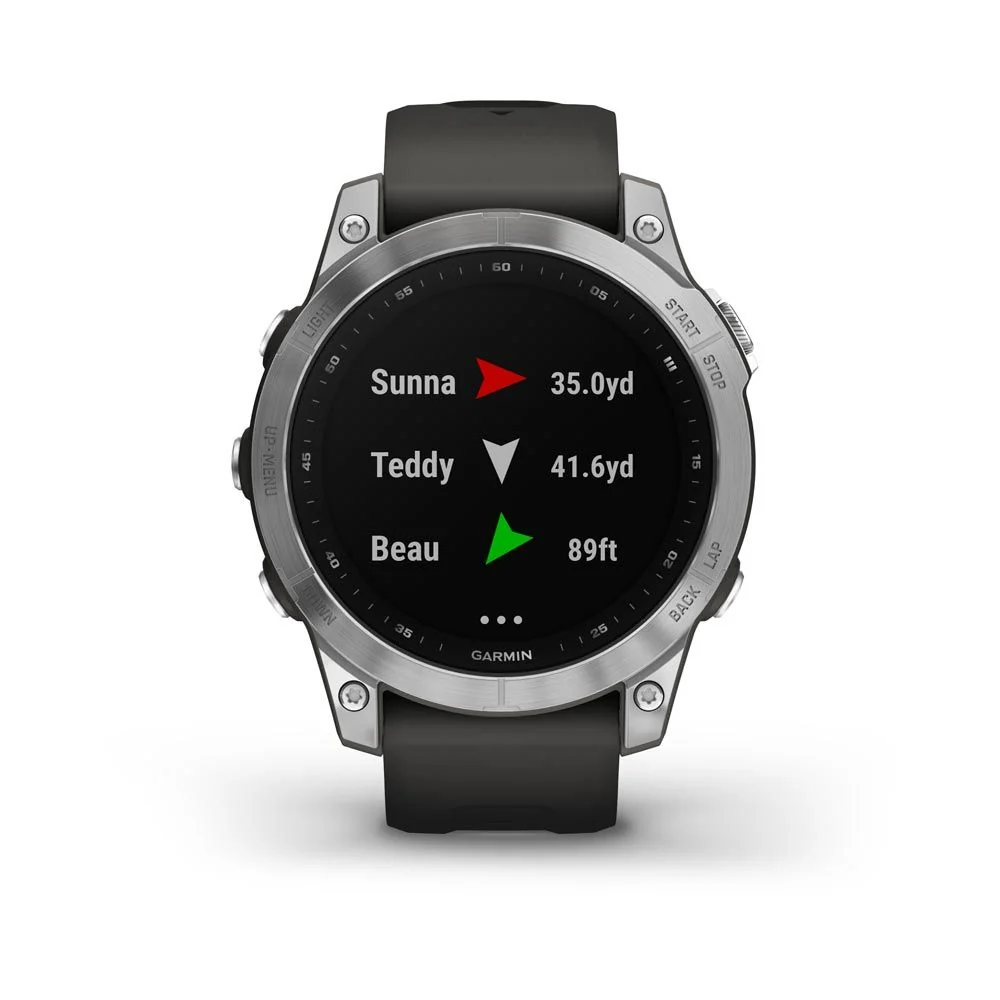 Garmin Fenix 7 Glass chytré hodinky Silver/Graphite