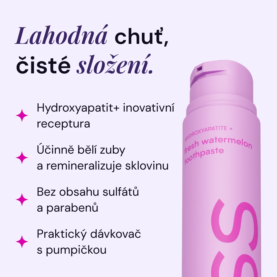 Lyss Melounová bělící zubní pasta bez fluoridu 60 ml