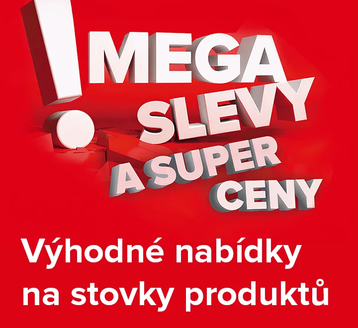 Mega slevy - výhodné nabídky na stovky produktů Mega slevy - výhodné nabídky na stovky produktů