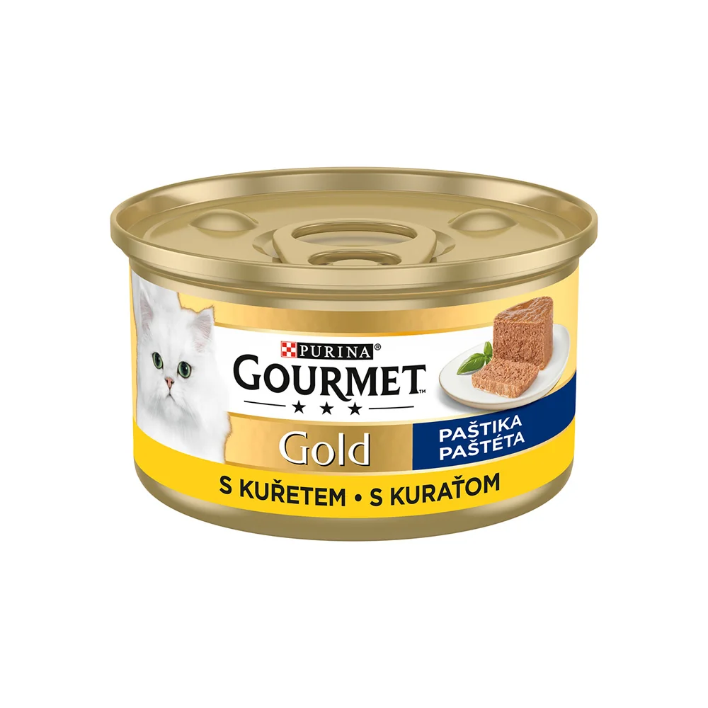 Purina Gourmet Gold kuře paštika pro kočky v konzervě 85 g