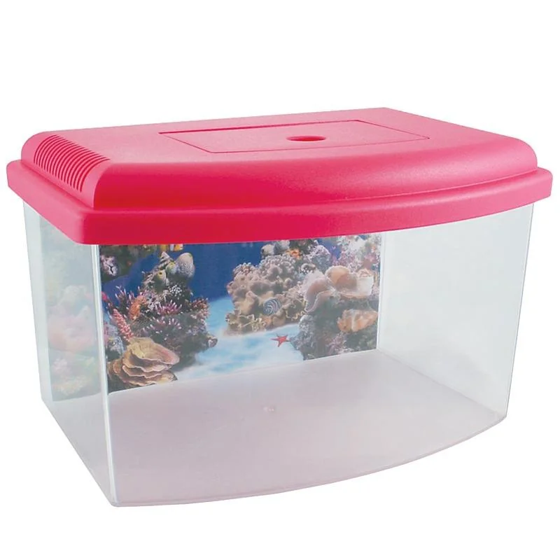 Cobbyspet Akvárium plastové 1, s krytem a pozadím 22x16x14cm  3l 