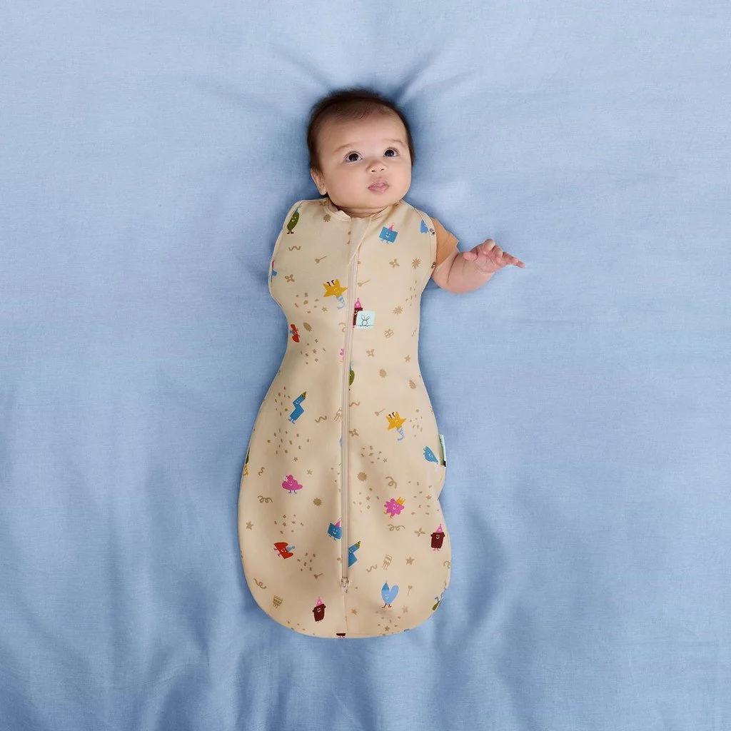 ergoPouch Zavinovačka a pytel na spaní 2v1 Cocoon Birthday Blobs 0-3 m, 3-6 kg, 1 tog