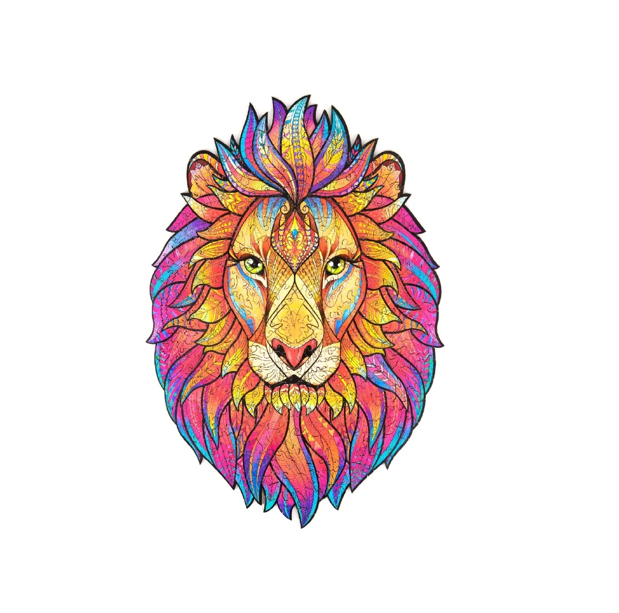 Unidragon Dřevěné puzzle Mysterious Lion 192 ks