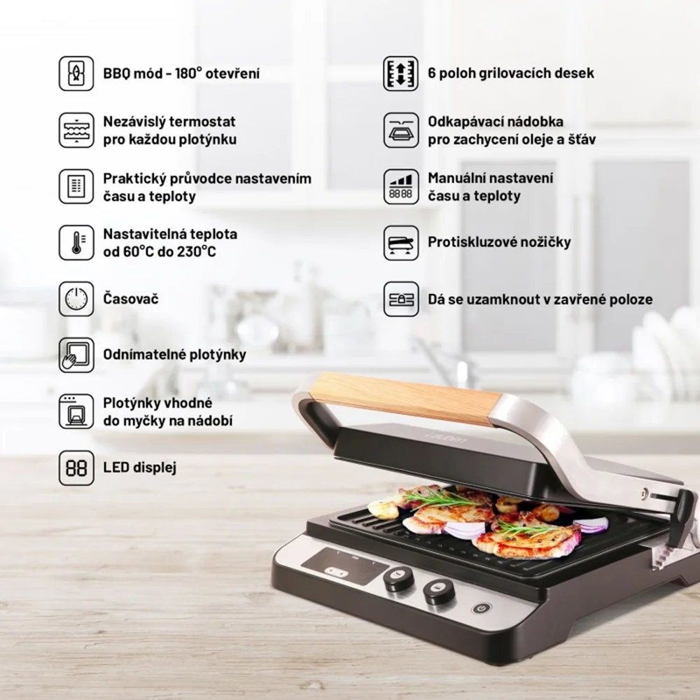 Lauben Contact Grill 2000SB kontaktní gril
