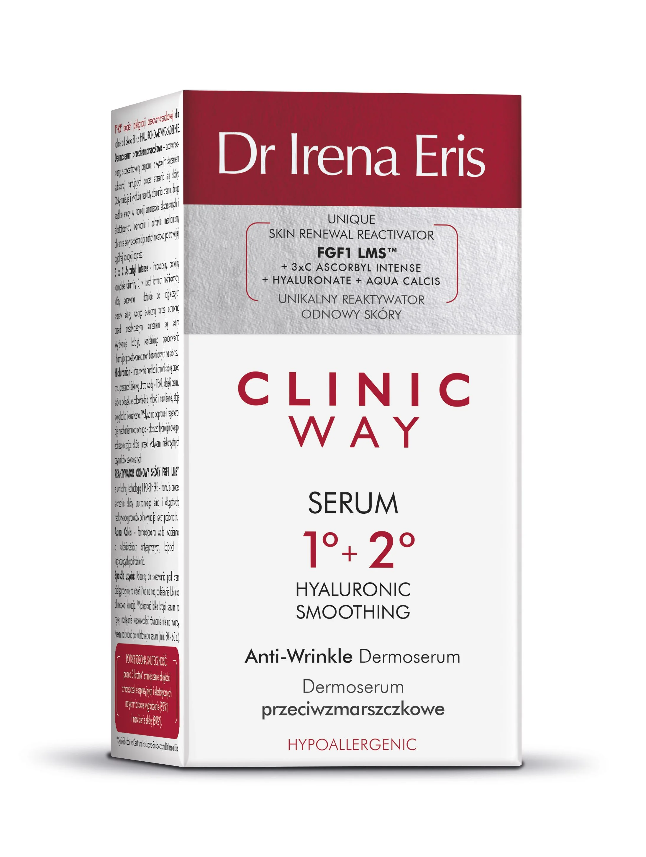 Clinic Way dermo sérum proti vráskám hyaluronové vyhlazení 1° + 2° 30ml