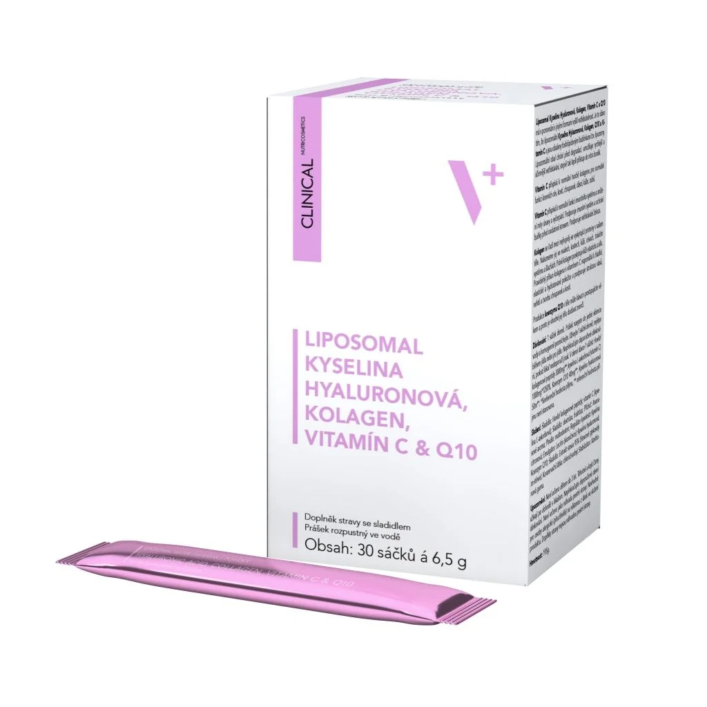 Clinical Liposomal Kyselina Hyaluronová + Kolagen + Vitamín C & Q10 sáčky 30x6,5 g