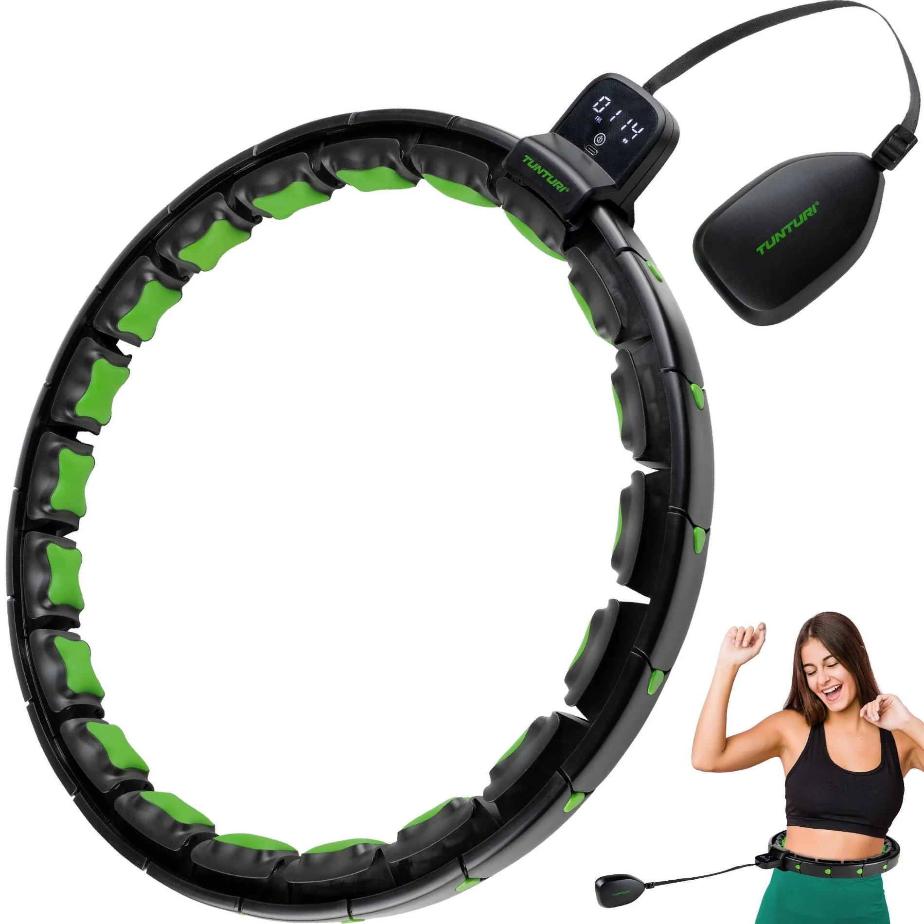 Tunturi Obruč Hula Hoop s nastavitelným závažím SMART