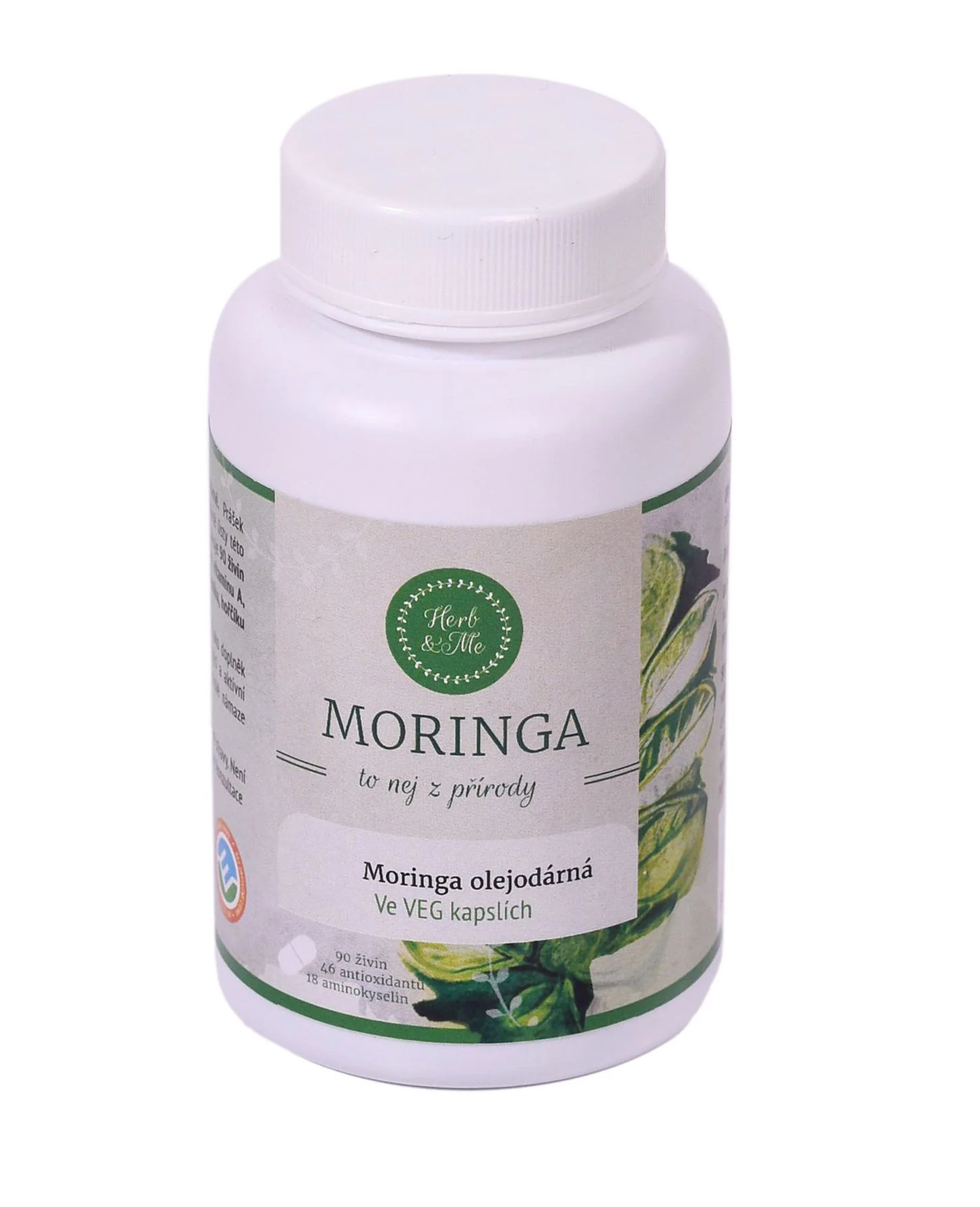 Herb&Me Moringa oleifera veganské kapsle 60 ks