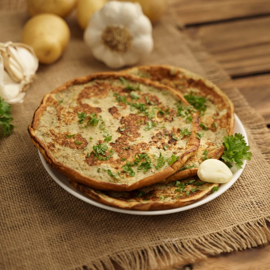 KetoDiet Proteinová omeleta - „bramborák“ s česnekem a majoránkou (7 porcí) 
