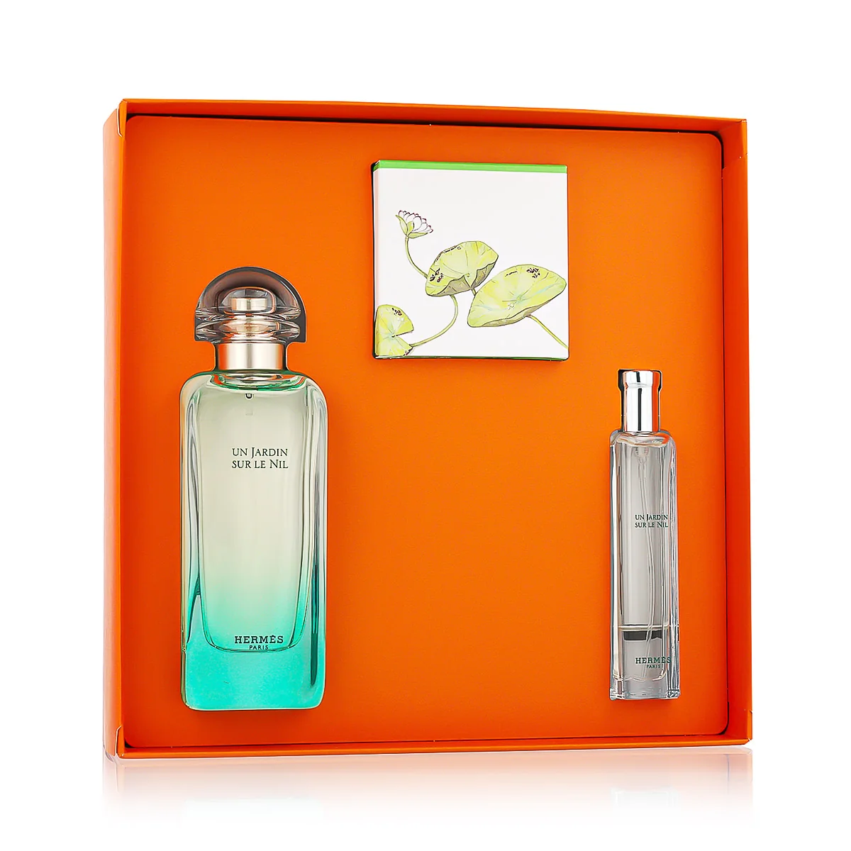 Hermès Un Jardin Sur le Nil EDT 100 ml + EDT 15 ml + tuhé mýdlo 50 g UNISEX NISEX