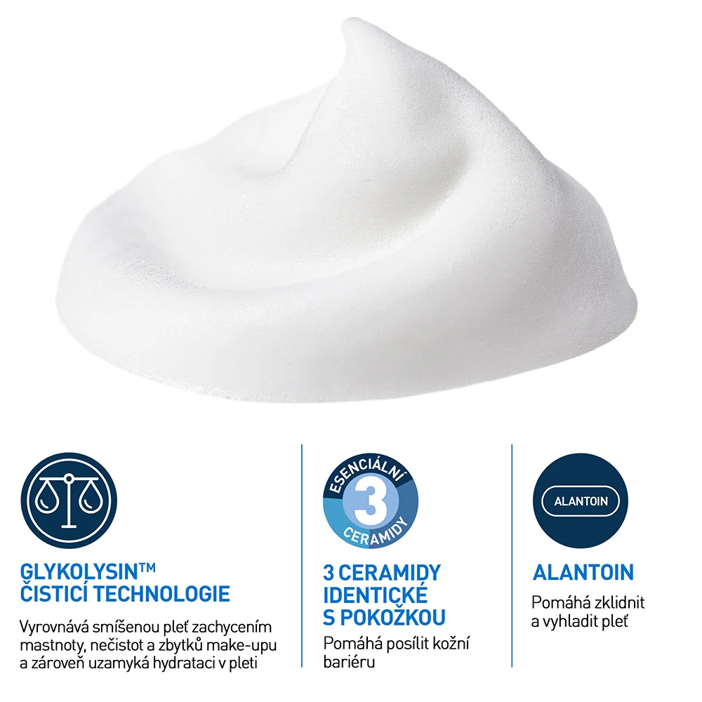 CeraVe Čisticí pěna pro⁠⁠⁠⁠⁠⁠ optimální pH 148 ml