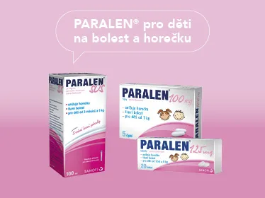 PARALEN® pro děti na bolest a horečku. Kdy použít?