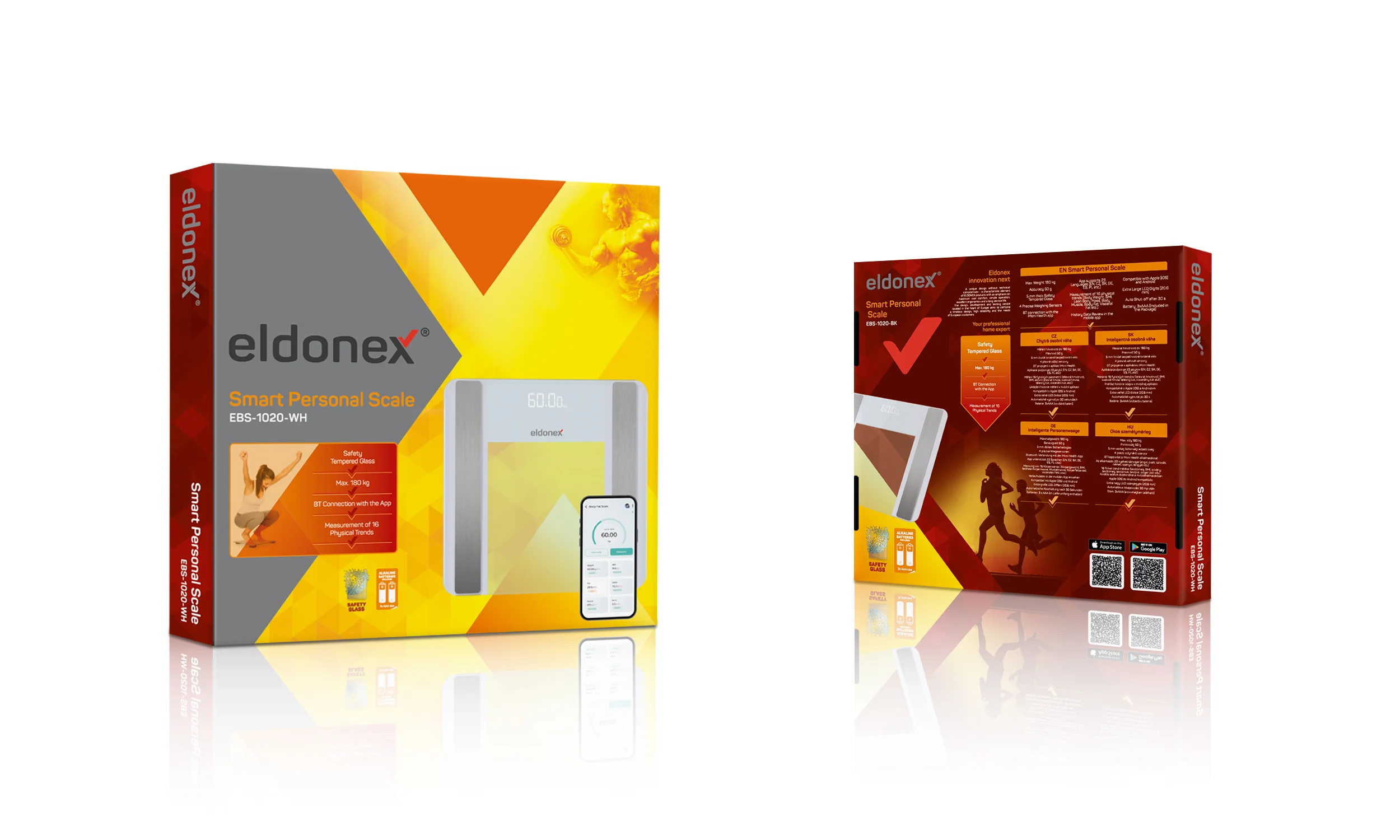 Eldonex BODYFIT PRO digitální osobní váha bílá