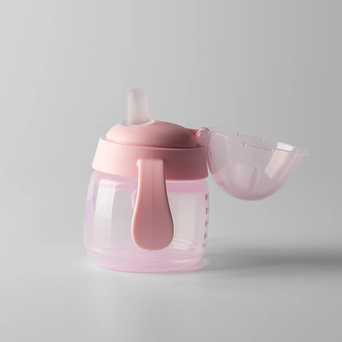 Tommee Tippee Netekoucí hrneček s hubičkou Transition 4m+ 150 ml růžový