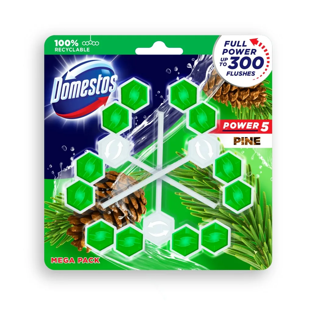 Domestos Power 5 Pine 3x55 g