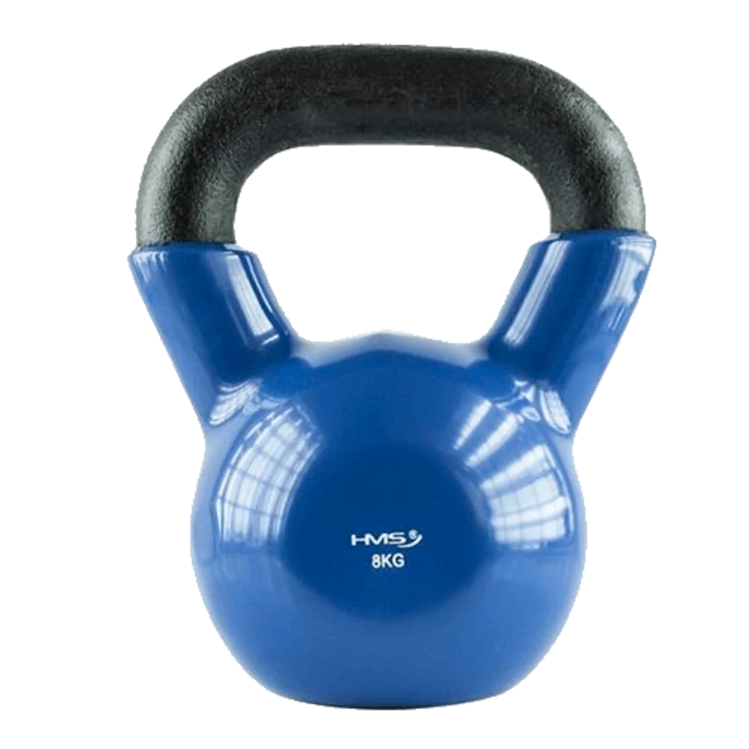 HMS Kettlebell pokrytý vinylem KN modrý - 20kg