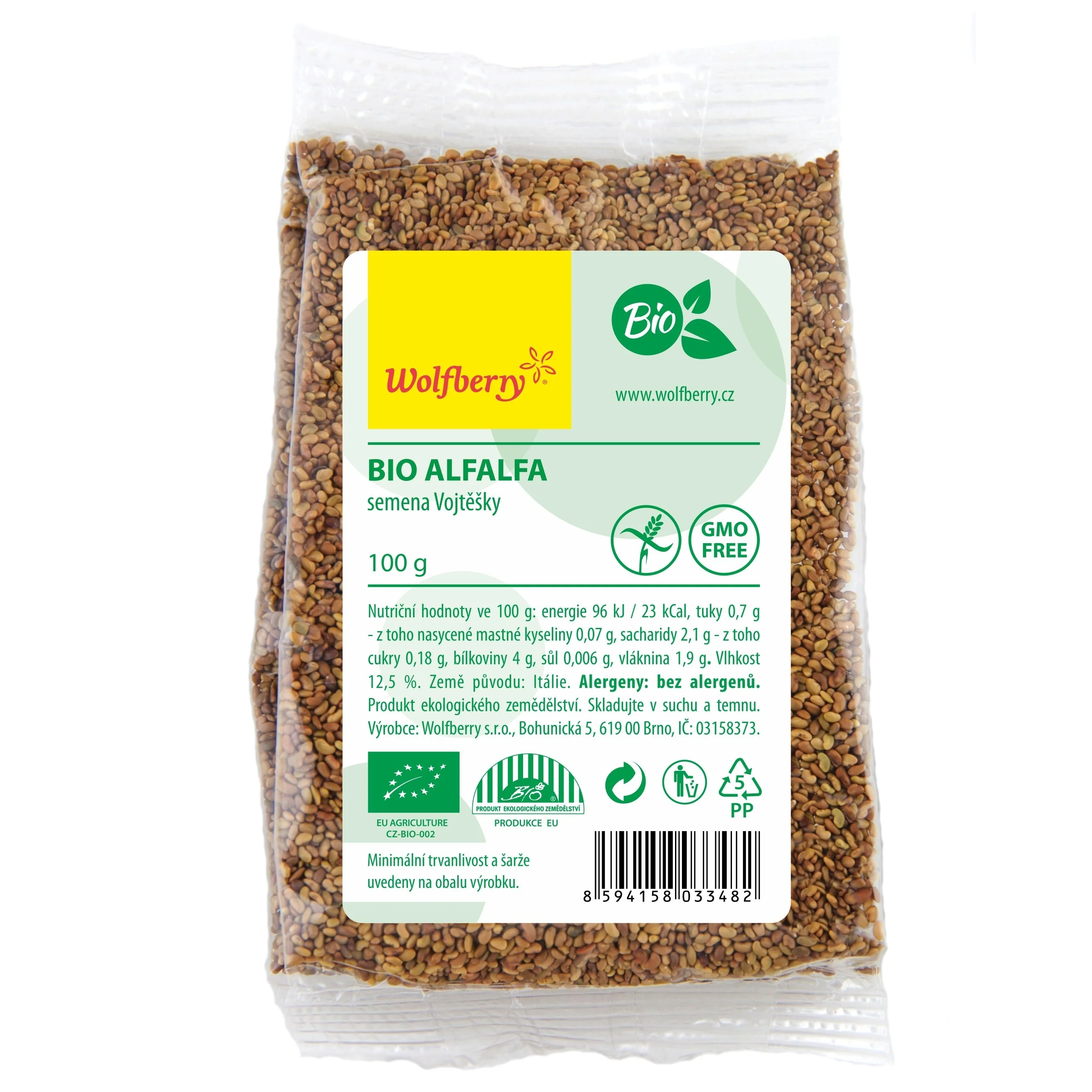 Wolfberry Alfalfa semínka BIO 100 g