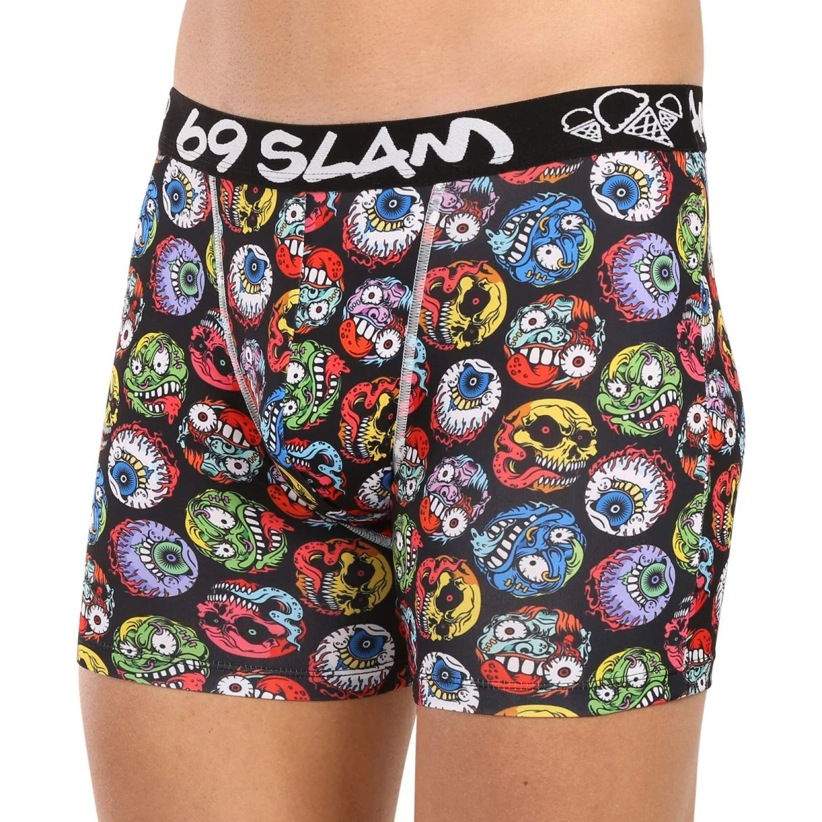 69SLAM Pánské boxerky fit monster ball dylan (MBYMNR-PO) M