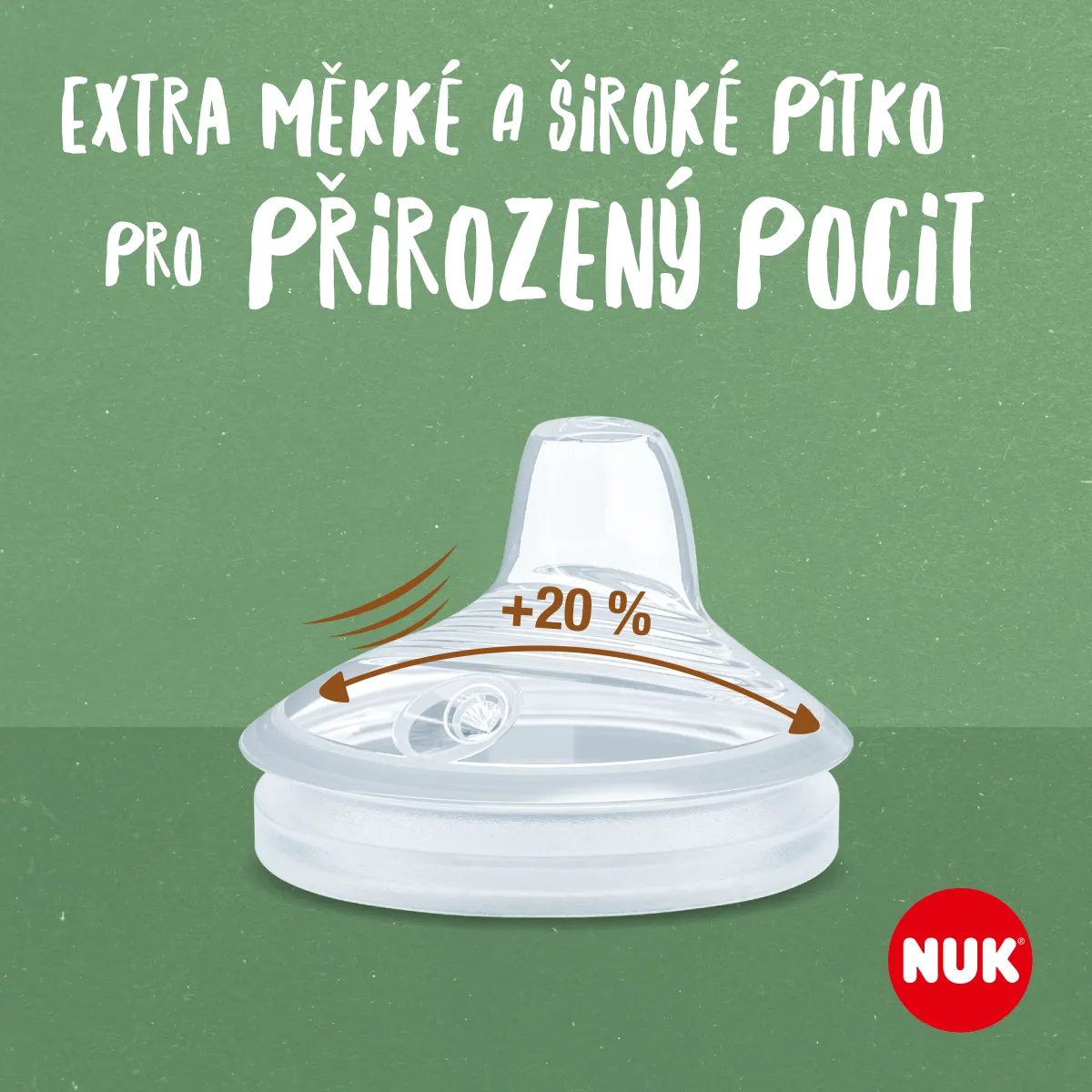 NUK For Nature Kojenecká láhev na učení s kontrolou teploty 150 ml