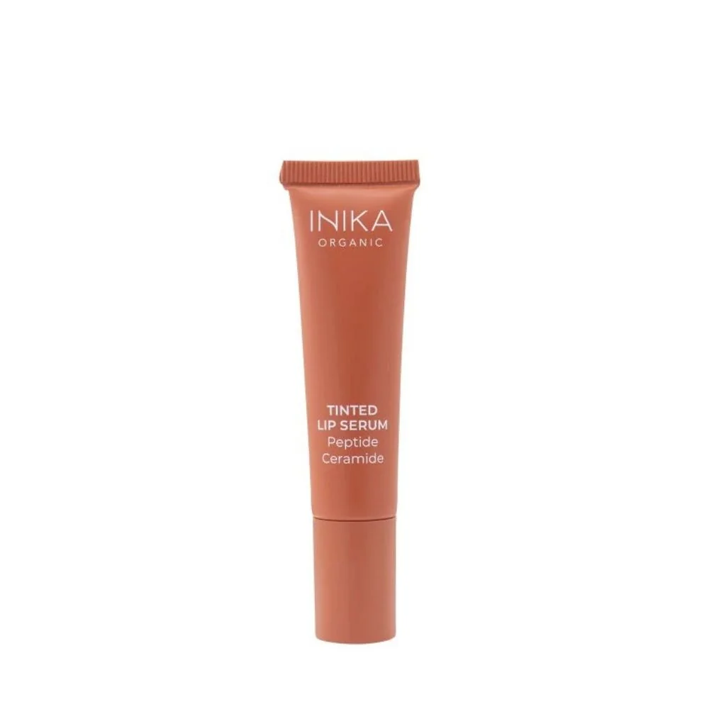 Inika Organic Tónované sérum na rty s peptidy a ceramidy Rosewood 10 ml