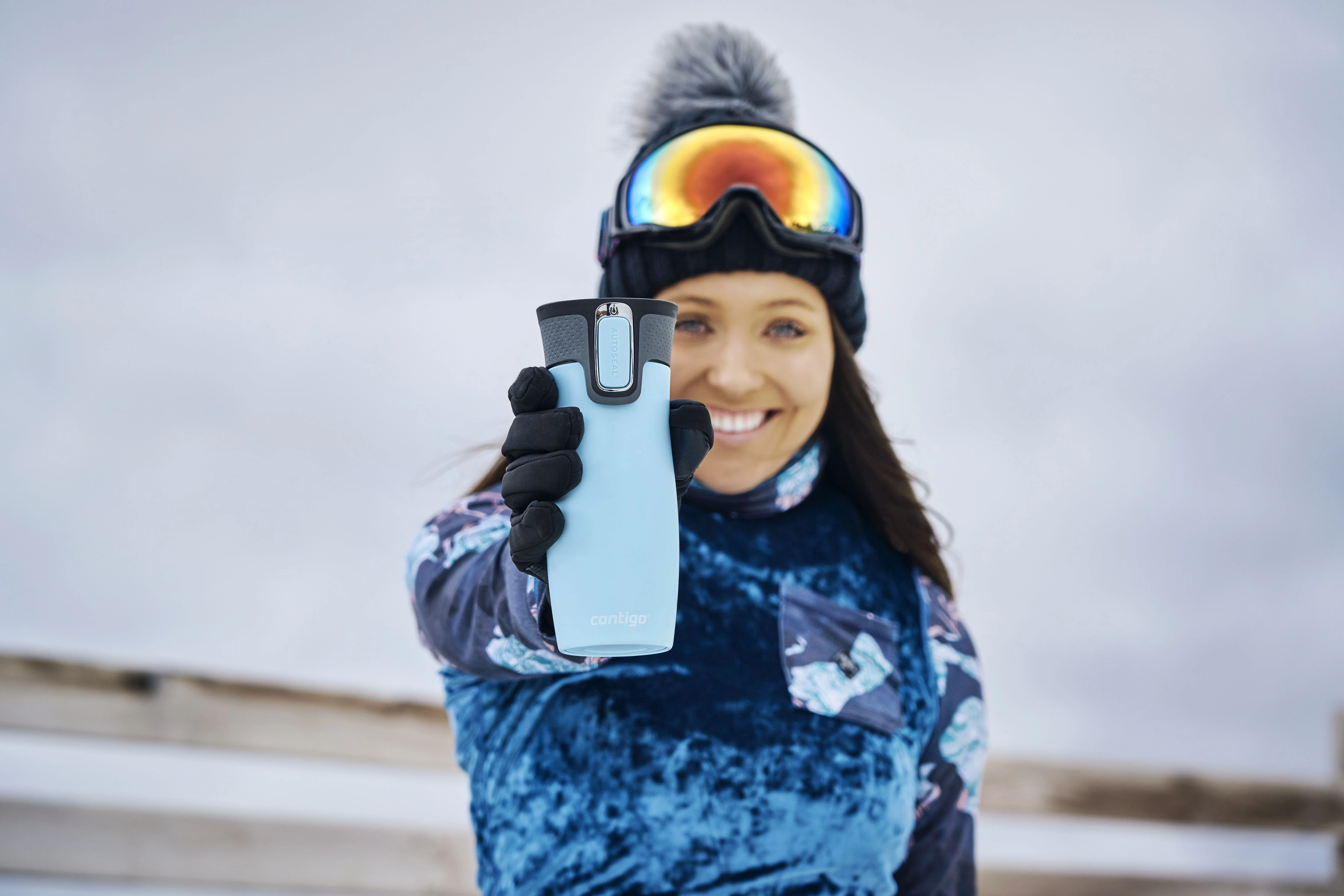 Contigo Termoláhev West Loop Iced Aqua ledově modrá 470 ml