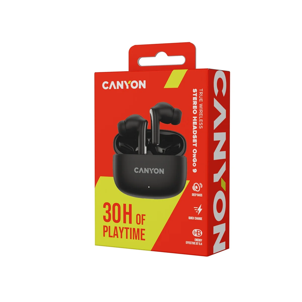 Canyon Bezdrátová stereo sluchátka True Wireless OnGo 9 černá