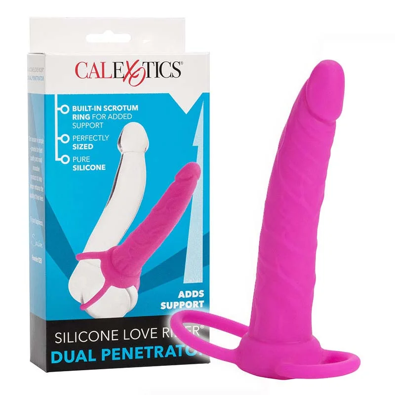 CalExotics CalExotics Dual Penetrator silik. dildo s kroužkem pink