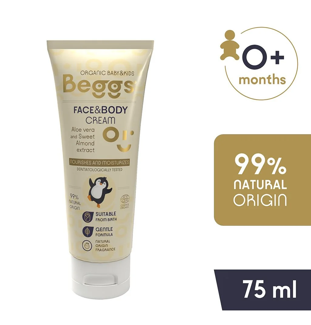 Beggs Dětský hydratační krém na pleť a tělo 75 ml