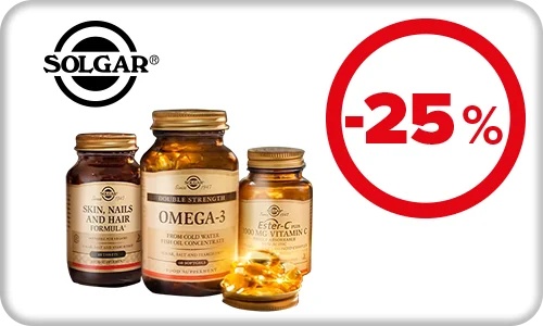 Solgar. Sleva –25%