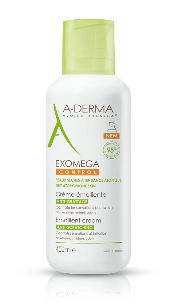 A-Derma Exomega Control Emolienční krém pro suchou kůži se sklonem k atopii 400 ml