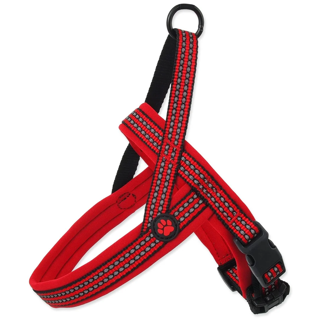 Active Dog Postroj Neoprene XS červený 1,5x40-45cm