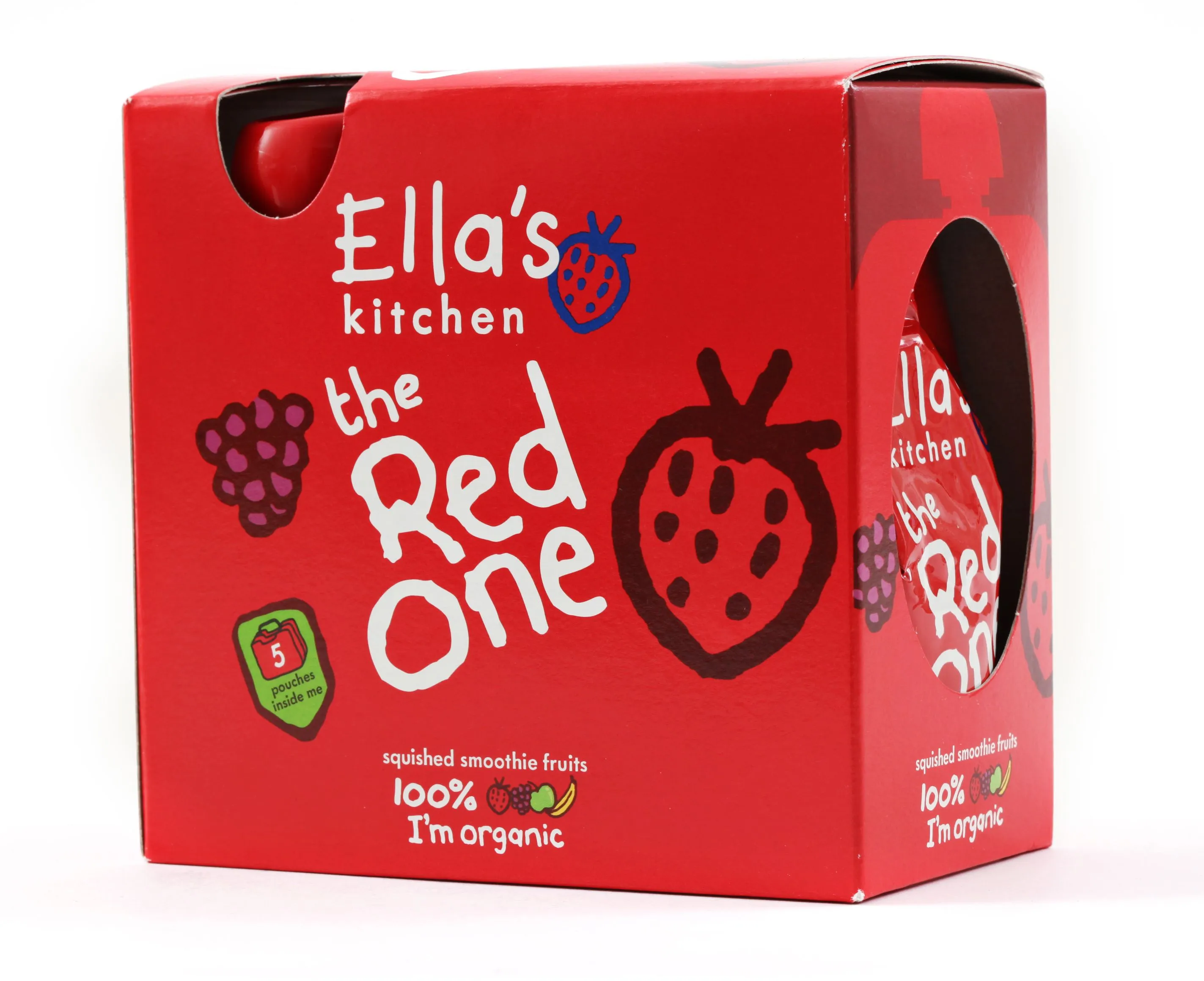 Ellas Kitchen BIO Ovocné pyré Red One Jahoda kapsička 5x90 g