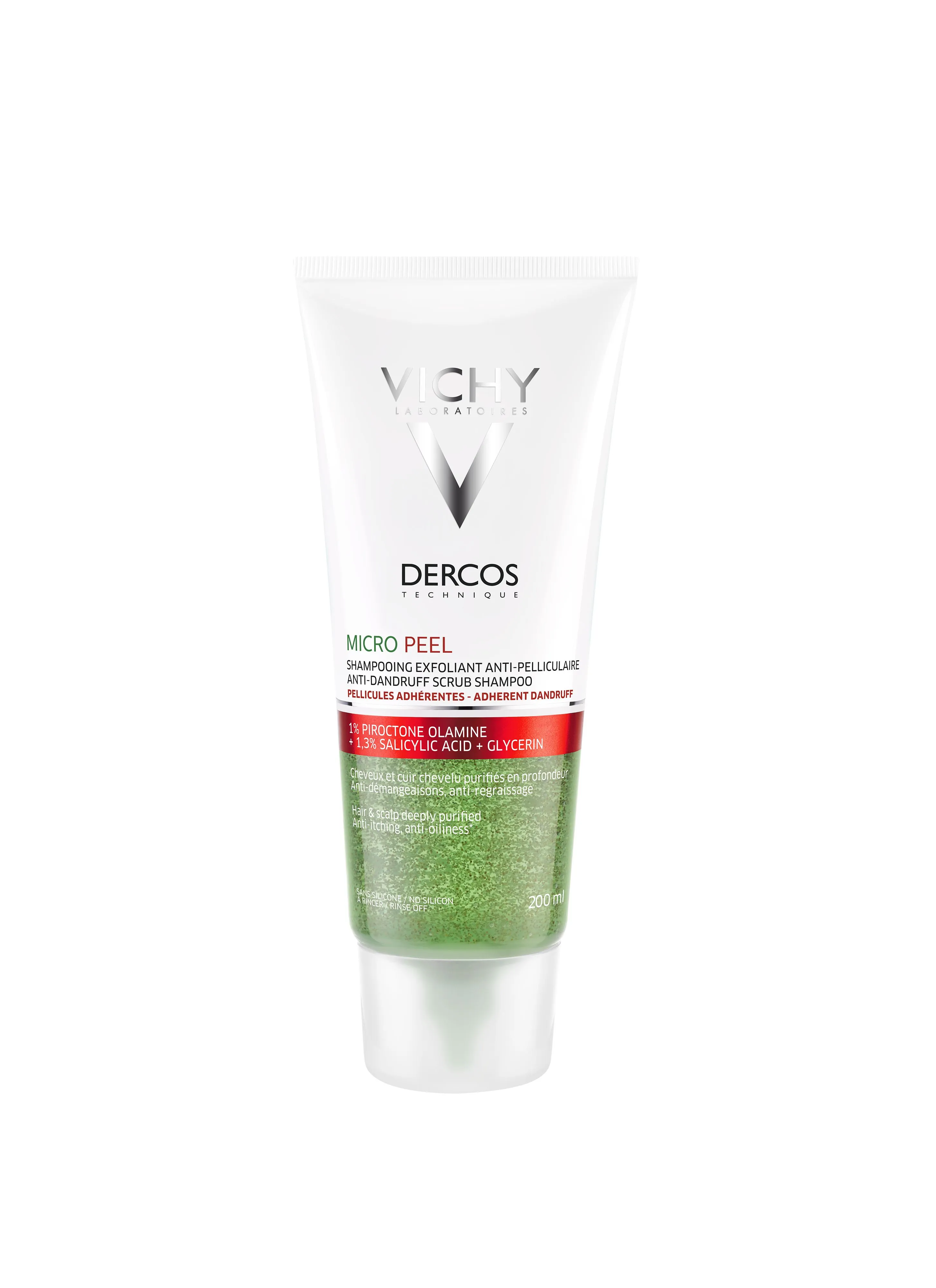 Vichy Dercos Micro Pell peelingový šampon proti lupům 200 ml