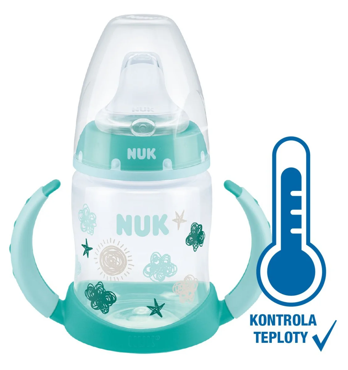 NUK FC Lahvička na učení s kontrolou teploty 150 ml 1 ks