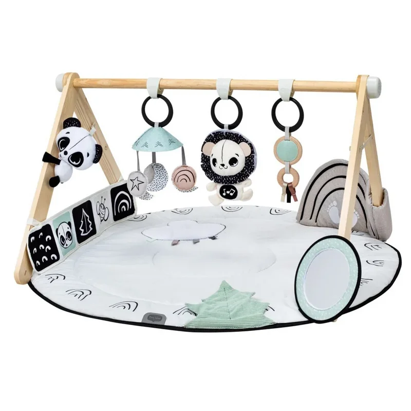 Tiny Love Hrací deka s hrazdičkou Décor – černobílá, dřevěný stojan