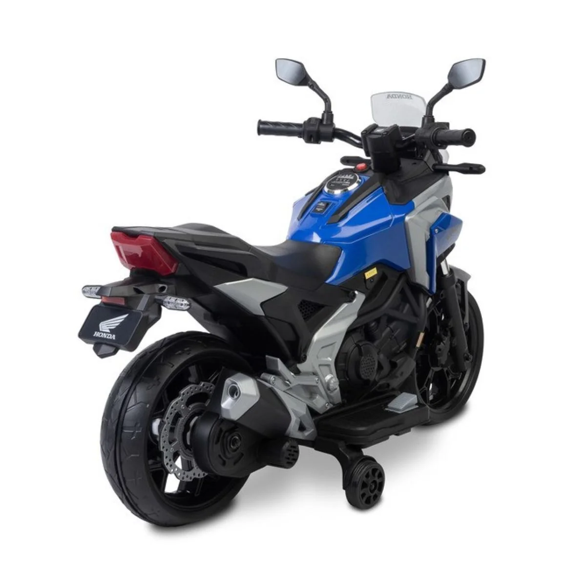 Toyz Elektrická motorka Honda NC750X pro děti – LED, USB, 3-8 let, modrá, černá