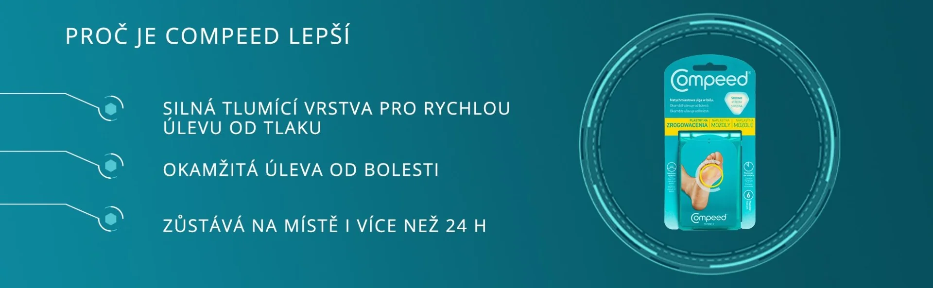 Compeed Náplast na mozoly 6 ks