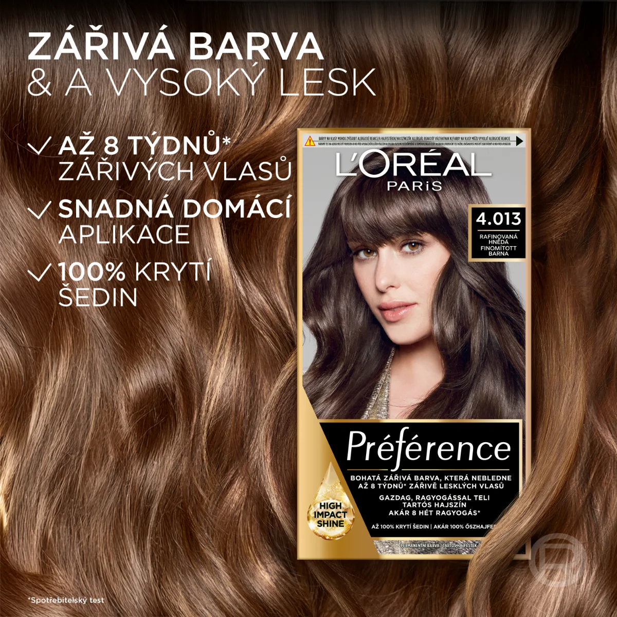 Loréal Paris Preference 6.21 velmi světlá ledově duhová hnědá