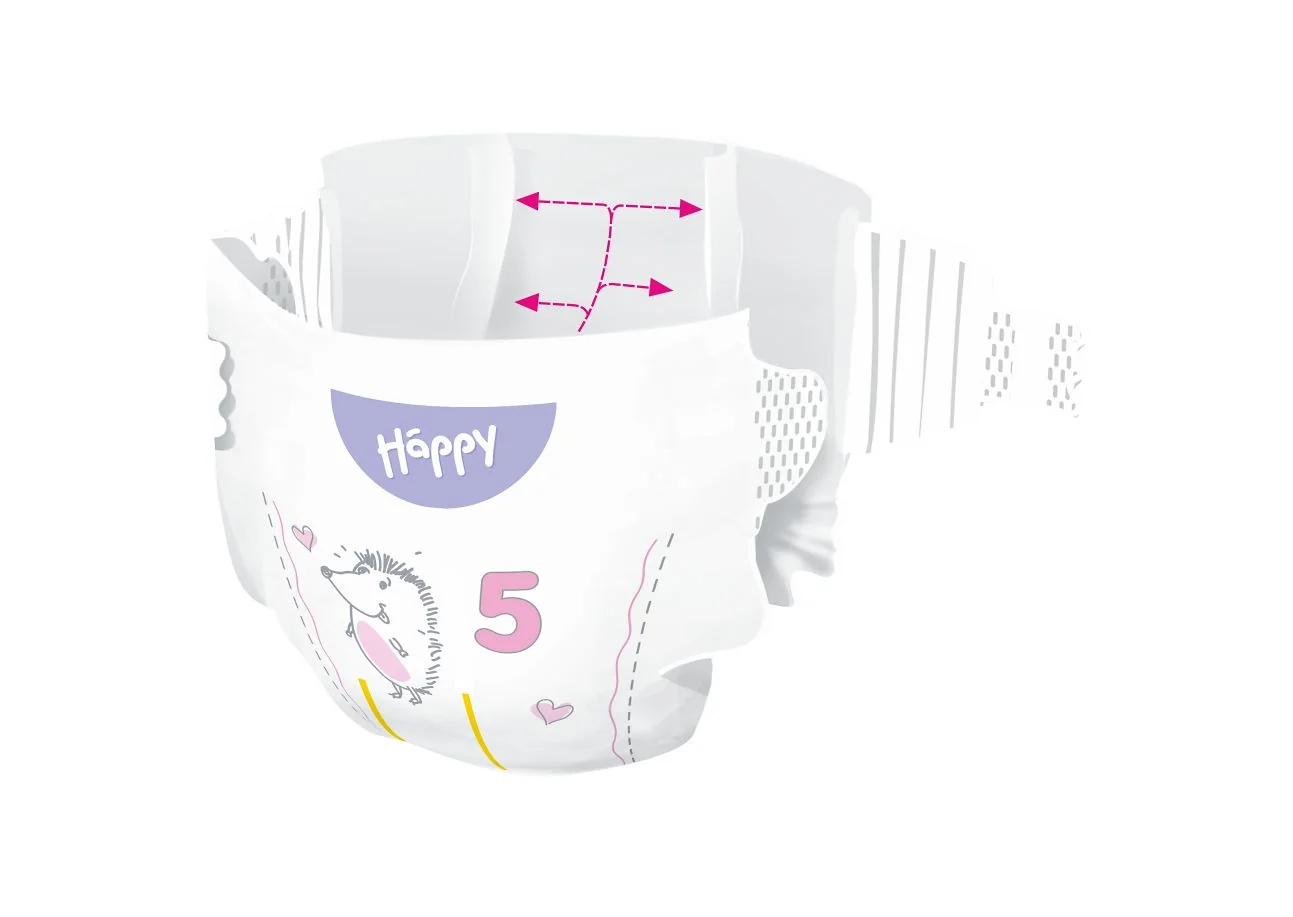 Bella Baby Happy Soft&Delicate 5 Junior 11–18 kg dětské pleny 38 ks