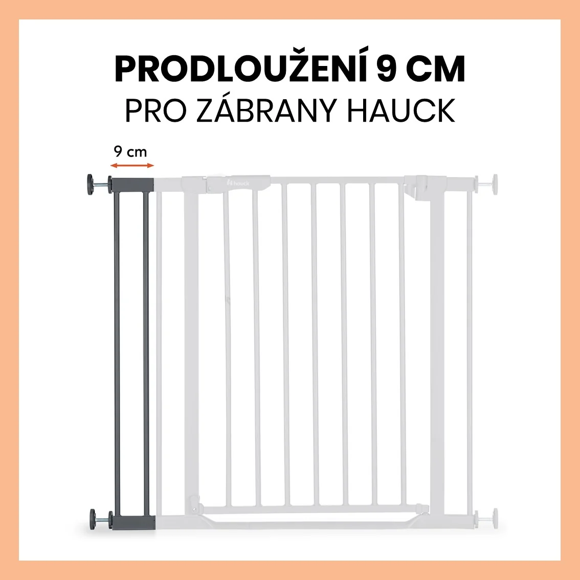 Hauck Zábrana Open N Stop 2 rozšíření o 9 cm Dark Grey