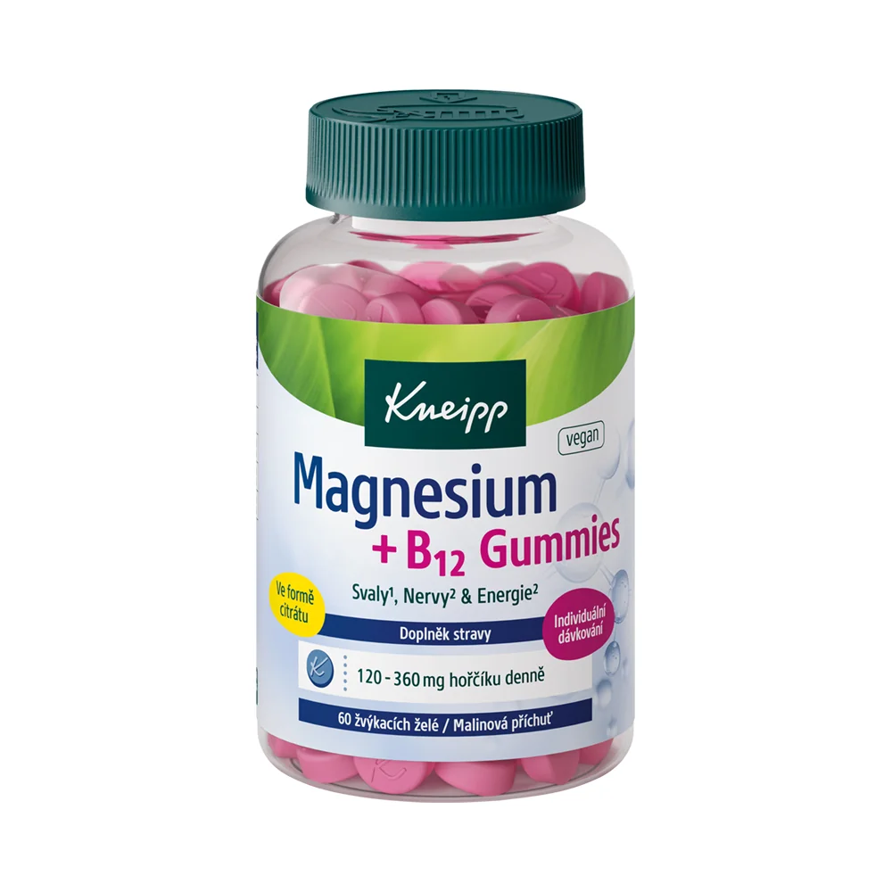 Kneipp Magnesium + B12 gummies 60 ks