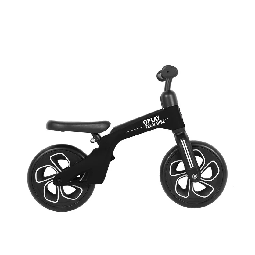 QPlay Odrážedlo Tech Black, věk 2 - 4 roky, do 30 kg